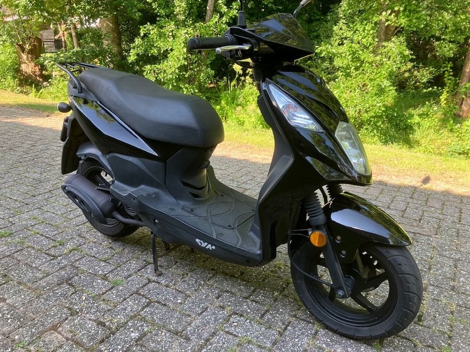 SYM Orbit 2 50cc 25km blauwe plaat zuinige 4 takt scooter, SYM, Onbekend, Onbekend