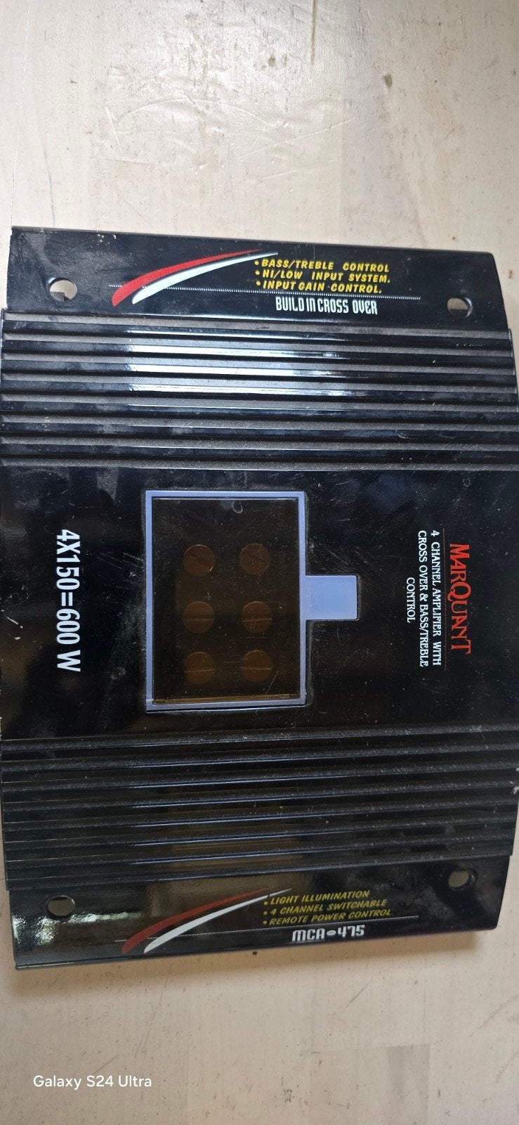 MarQuant MCN-475 4x150W (600W) Versterker, Ophalen of Verzenden