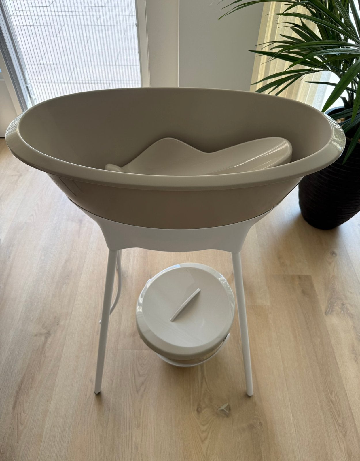 Luma babybadje met badinzet, luieremmer en thermometer, Ophalen, Zo goed als nieuw, Badje