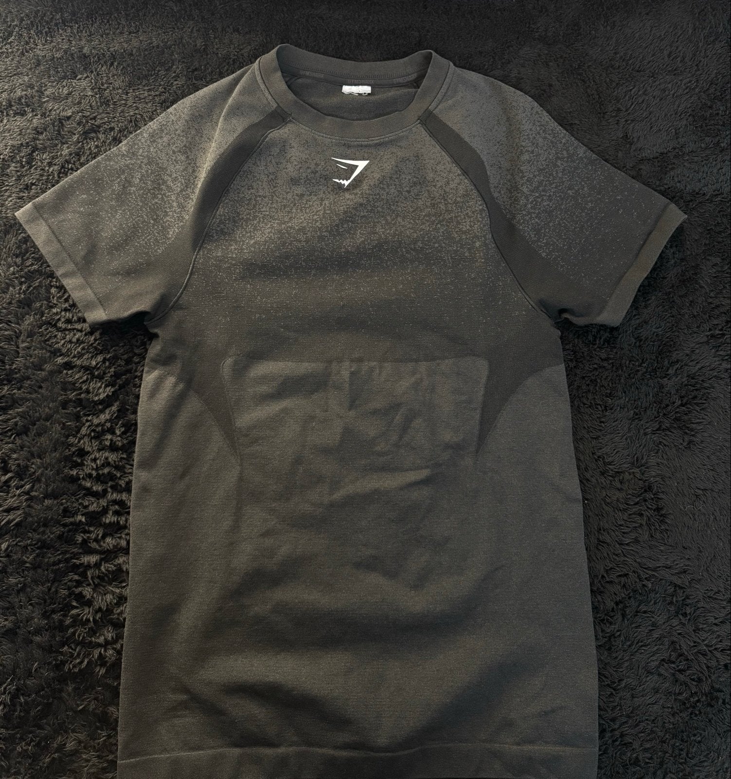 Gymshark Shadow Seamless T-Shirt Zwart - Maat S, Fitness, Verzenden, Zwart, Gedragen