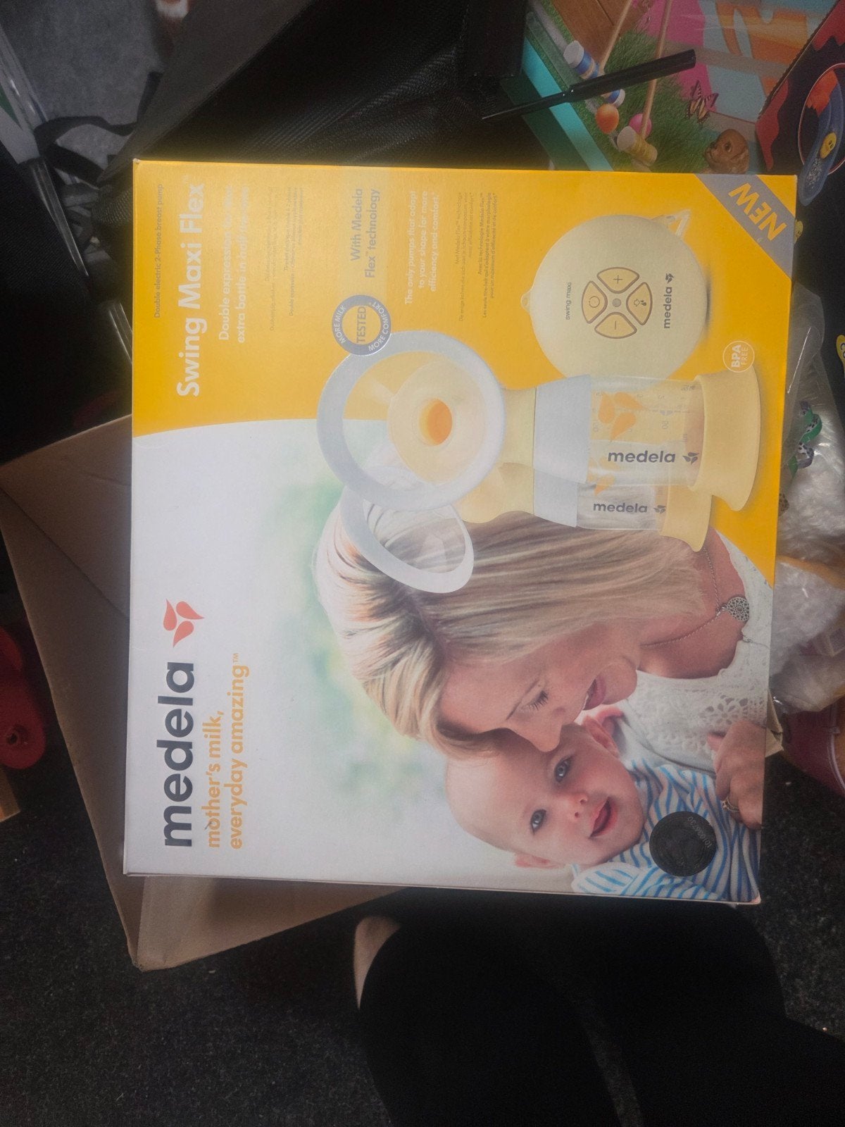 Medela Swing Maxi dubbele borstkolf + extra set, Ophalen, Dubbelzijdig, Medela, Borstkolf