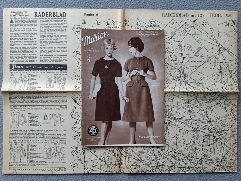 Marion kledingpatronen 1959, Ophalen of Verzenden, Gebruikt, Vrouw, Marion