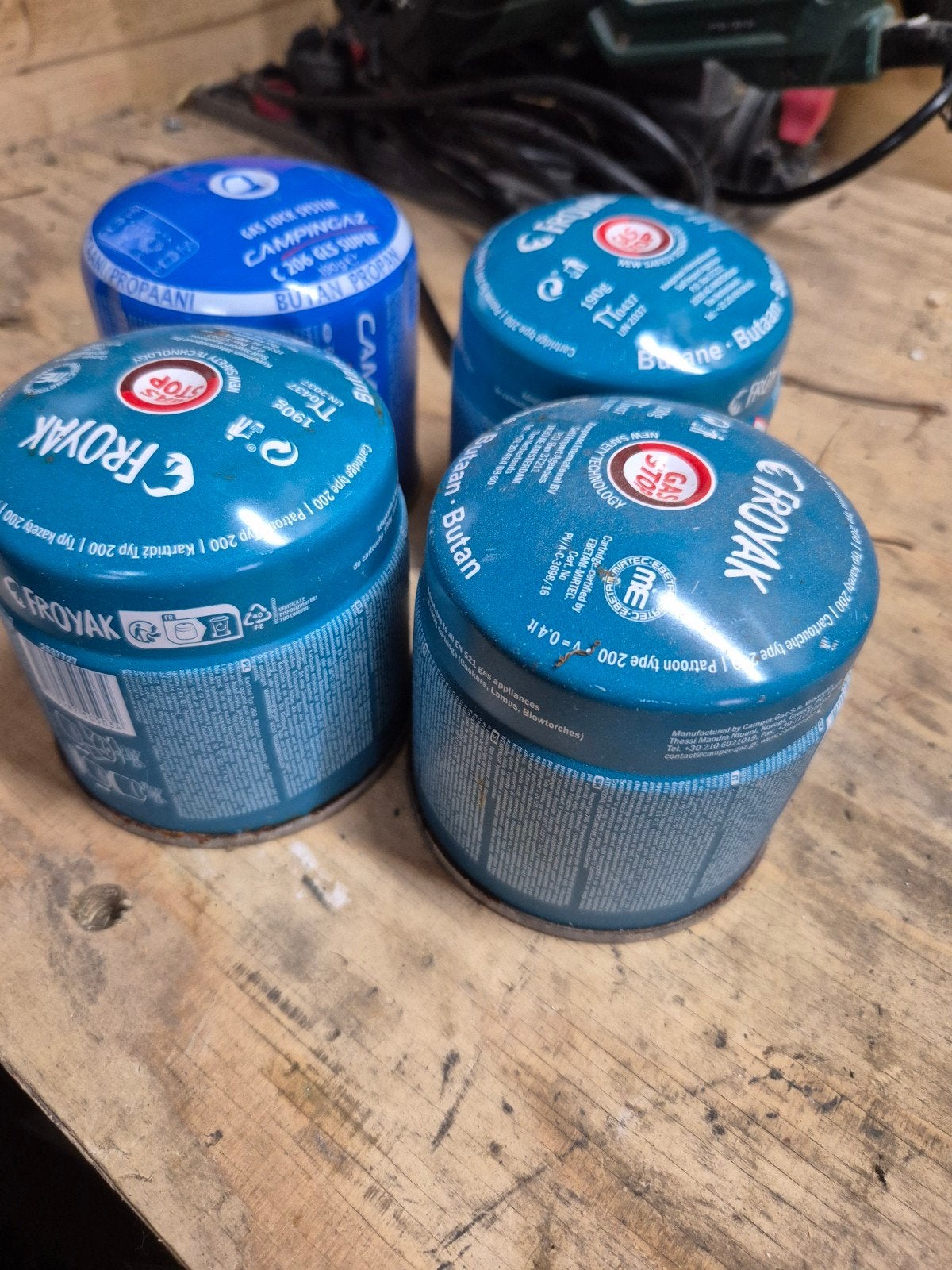 Froyak Campinggas Cartridges, Ophalen of Verzenden, Zo goed als nieuw