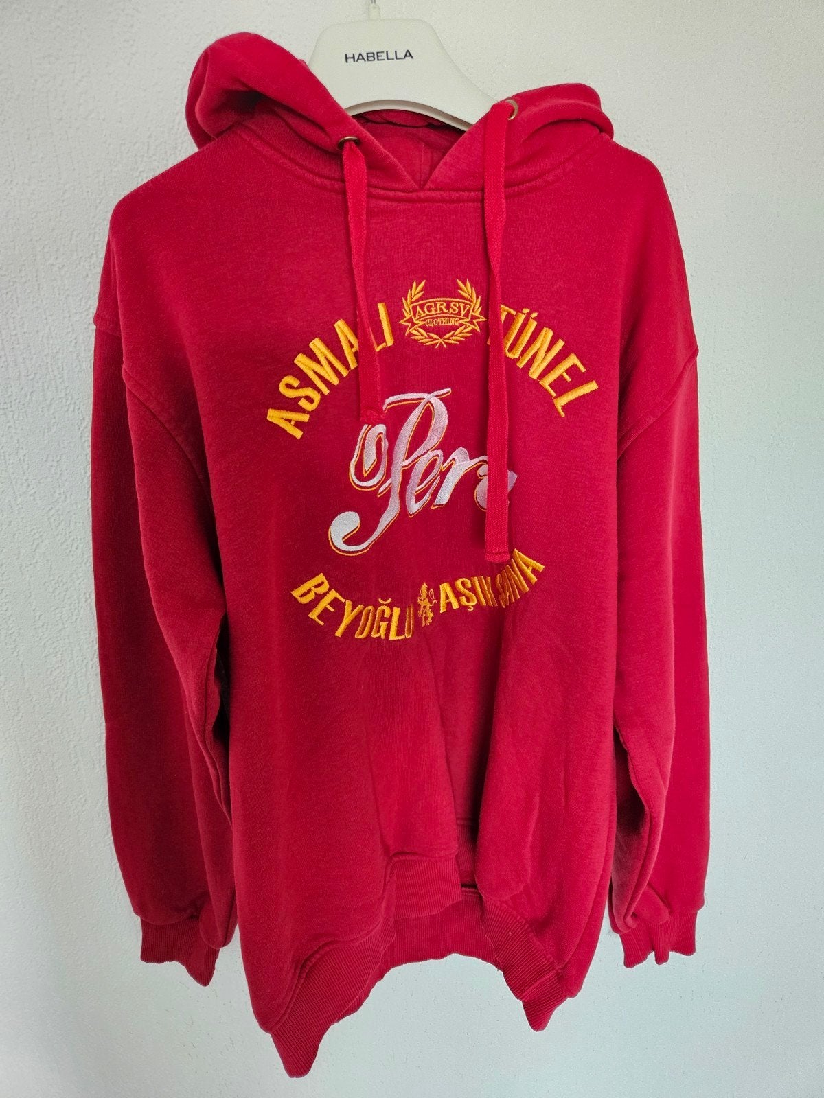 Galatasaray Fan Trui - Asmali Tünel Pera - Maat L, Ophalen of Verzenden, Gedragen, Maat 42/44 (L), Rood