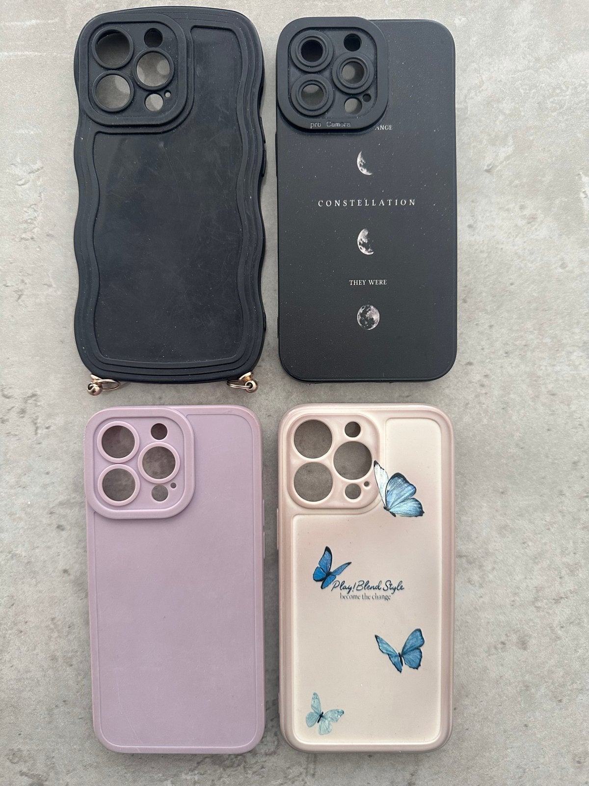 Set van 5 diverse iPhone 13 Pro hoesjes, Kunststof, Gebruikt, IPhone 13 Pro, Overige merken