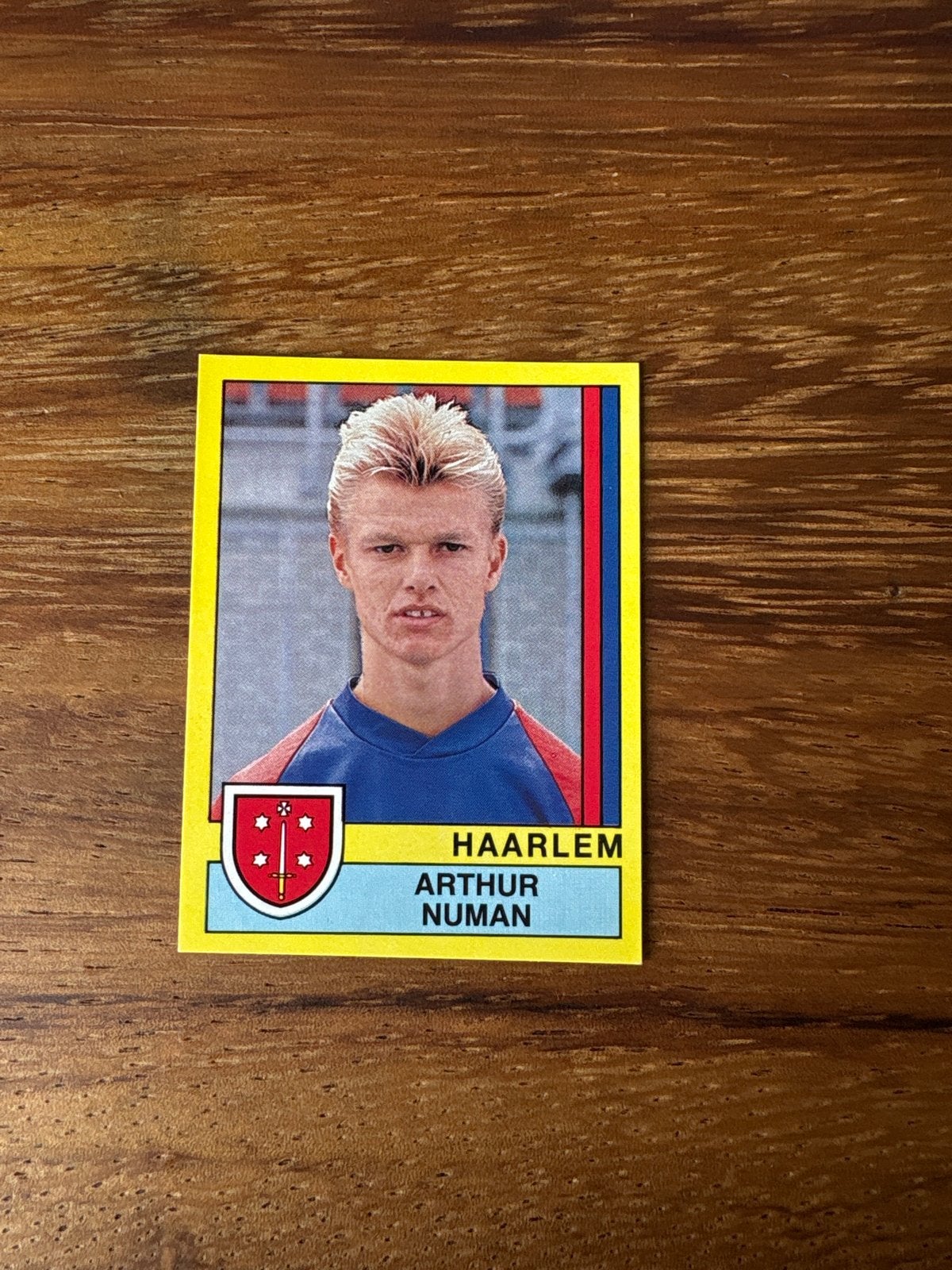 Panini Voetbal 90 Sticker Arthur Numan Haarlem #106, Ophalen of Verzenden, Zo goed als nieuw, Stickers en Plaatjes