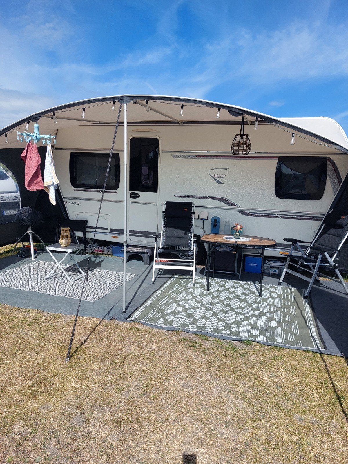 Complete Unico Verona Luifel met Voorwand en Tochtstrook, Caravans en Kamperen, Voortenten en Luifels, Ophalen