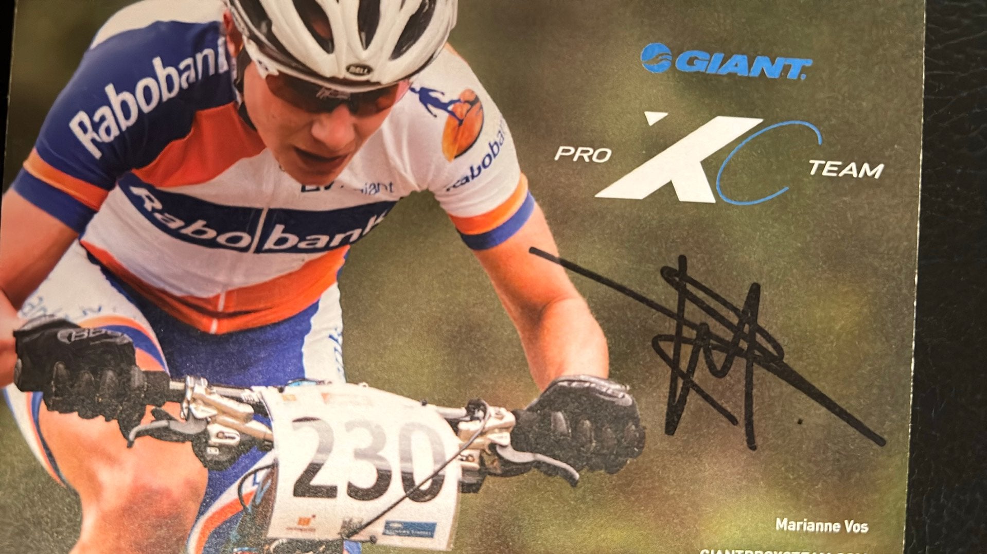 MARIANNE VOS Wielrennen LEGENDE ECHTE handtekening, Verzenden, Zo goed als nieuw, Overige sporten, Spelerskaart