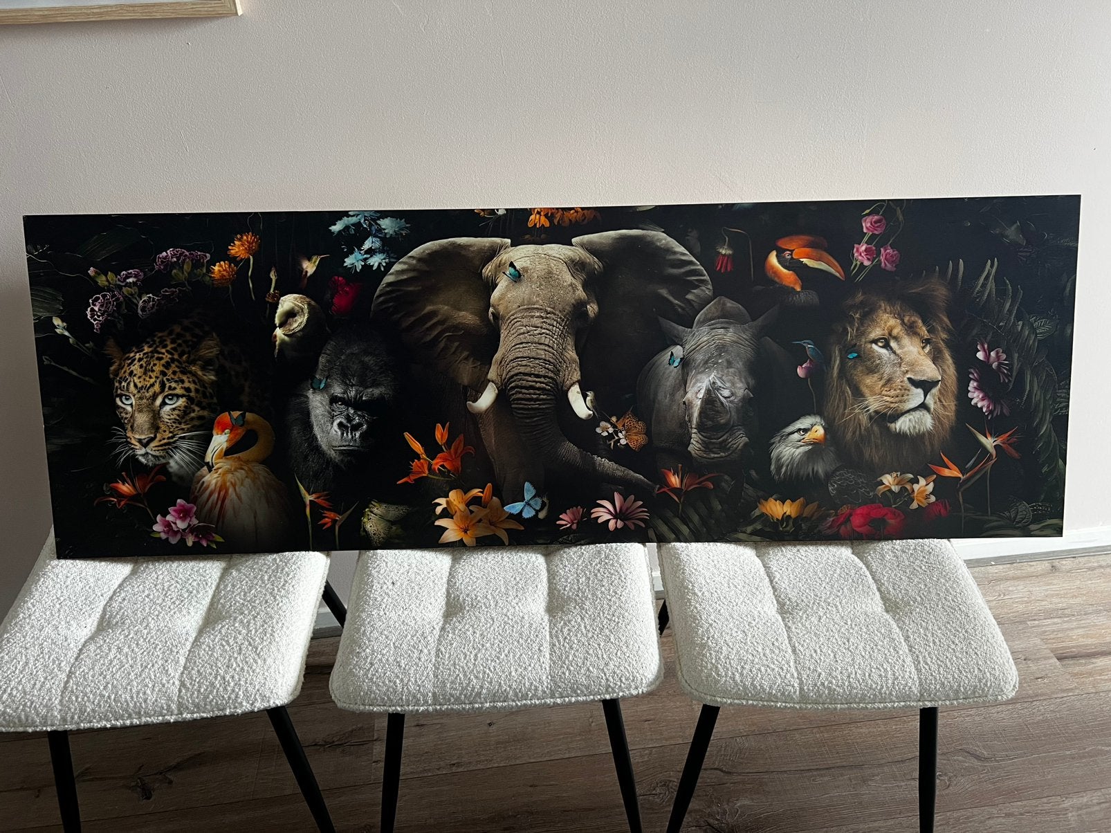 Houten Wand Decoratie Safari Dieren, Ophalen
