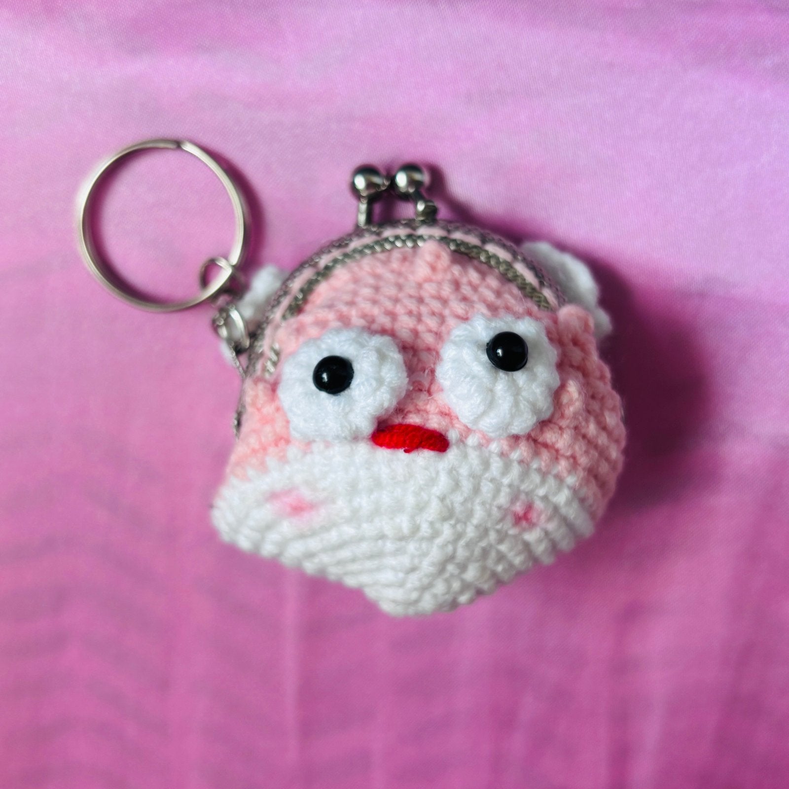 Leuke gehaakte vogel portemonnee sleutelhanger, Overige merken, Ophalen of Verzenden, Zo goed als nieuw, Roze