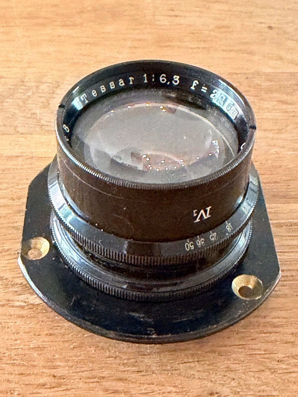 Carl Zeiss Jena Tessar 1:6,3 f=21cm lens, Ophalen of Verzenden, Gebruikt, Overige typen