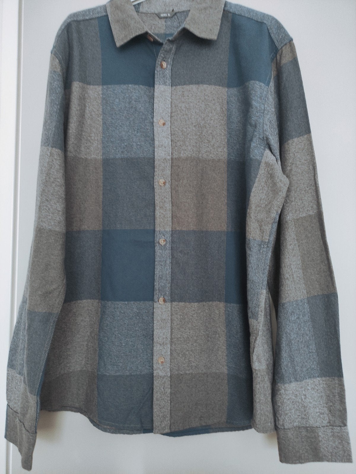 Hema XL Geruit Overhemd blauw grijs flanel, Kleding | Heren, Hema, Blauw, Nieuw, Ophalen of Verzenden