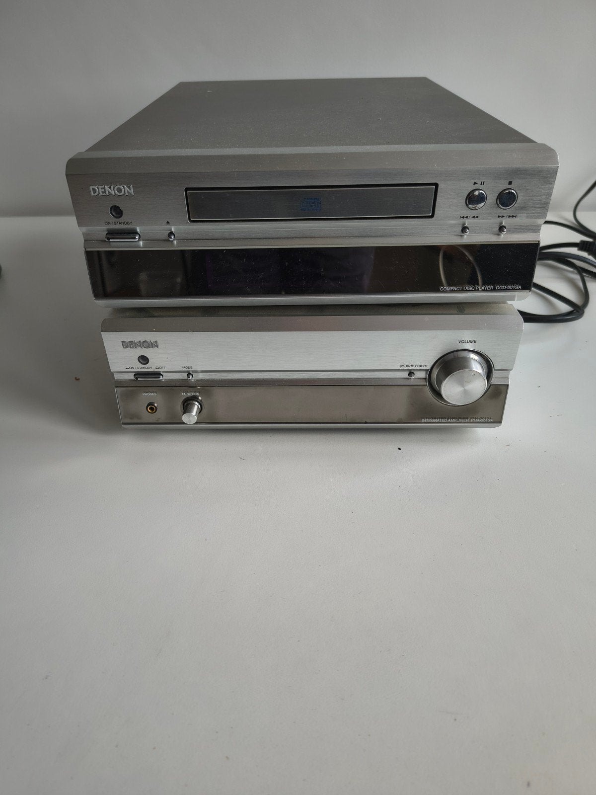 Denon DCD-201SA CD-speler & PMA-201SA Versterker, Ophalen, Gebruikt, Denon, Losse componenten