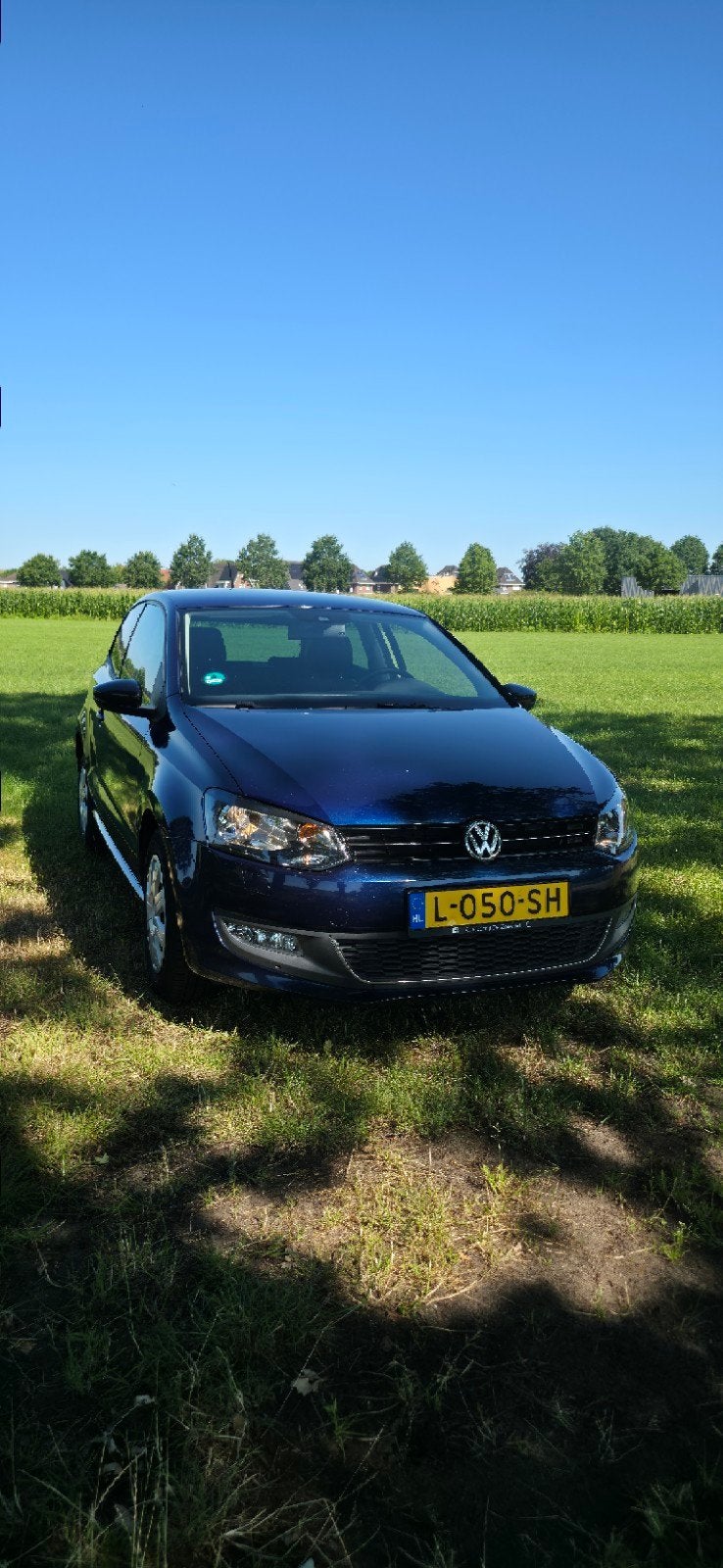 Volkswagen Polo 1.2 51KW 2011 Blauw apk tot juli 2027, Auto's, Volkswagen, Voorwielaandrijving, 967 kg, 40 €/maand, Zwart