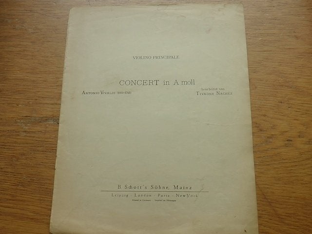 Vivaldi - concert in a moll - viool solo, Gebruikt, Klassiek, Ophalen of Verzenden, Viool of Altviool