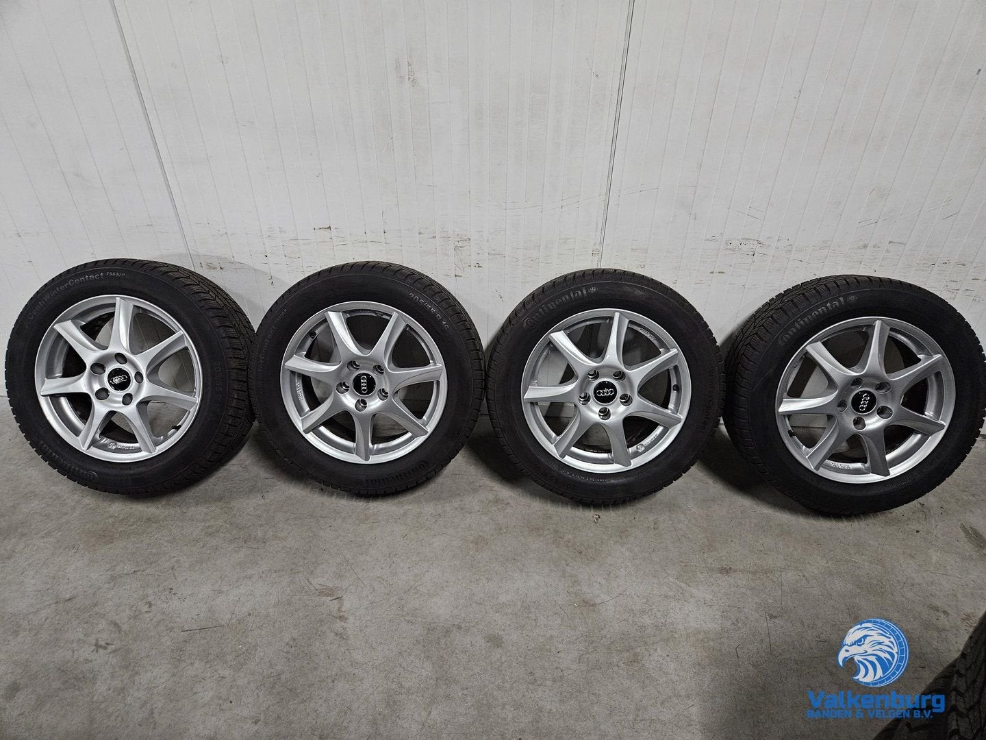 7-8mm! VAG VW Golf Caddy Audi A3 Leon 16 inch velgen 5x112 w, Gebruikt, -, Banden en Velgen, -