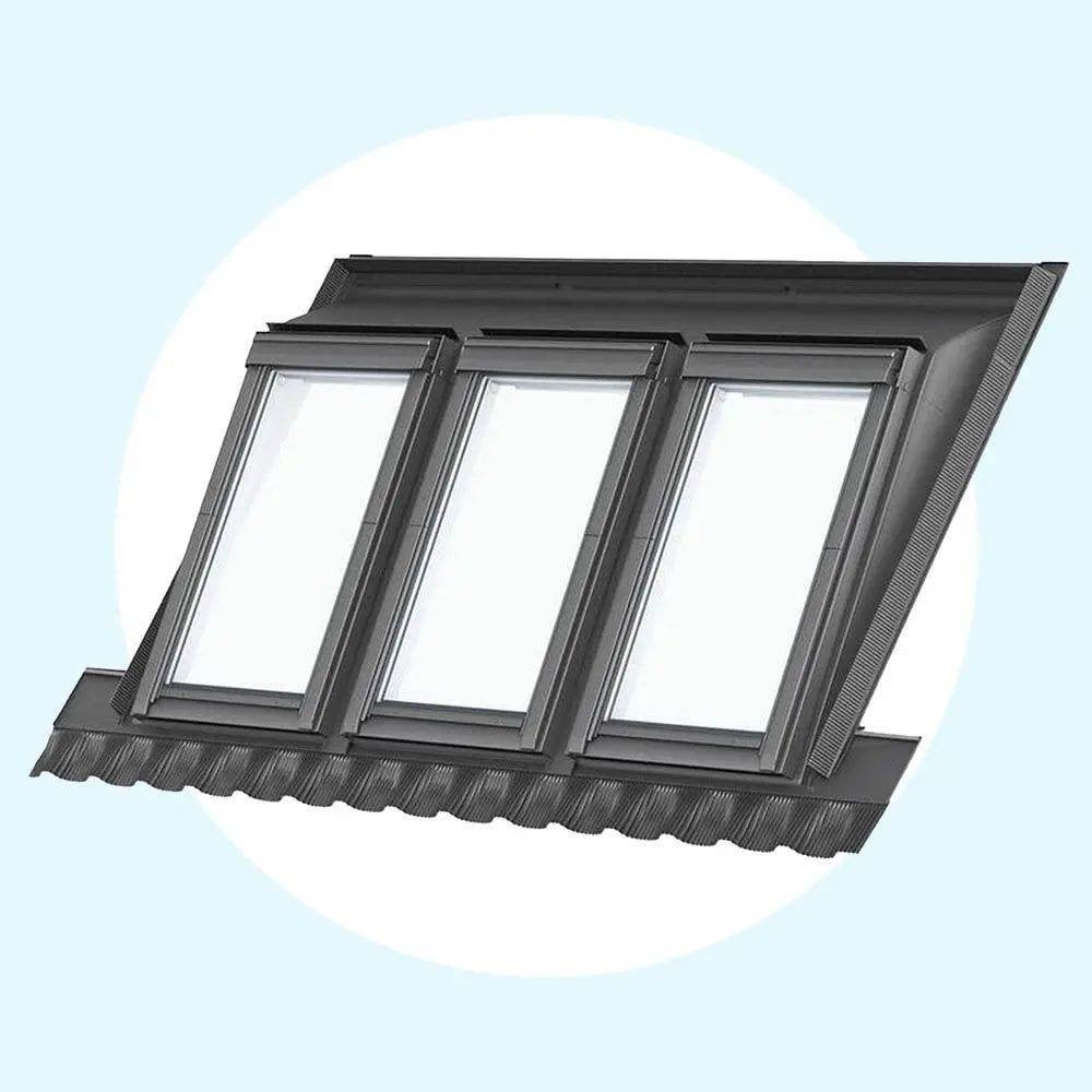 Velux dakkapel triple ggu mk06, Ophalen, Gebruikt, Dubbelglas, 160 cm of meer