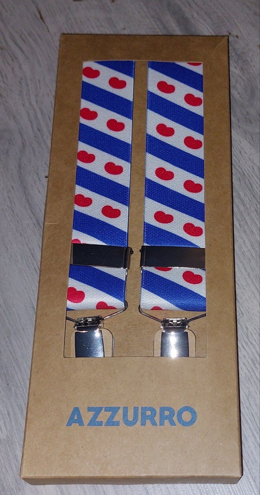 Nieuwe Friese Bretels - Stijlvol en Authentiek, Ophalen of Verzenden, Nieuw, Azzurro