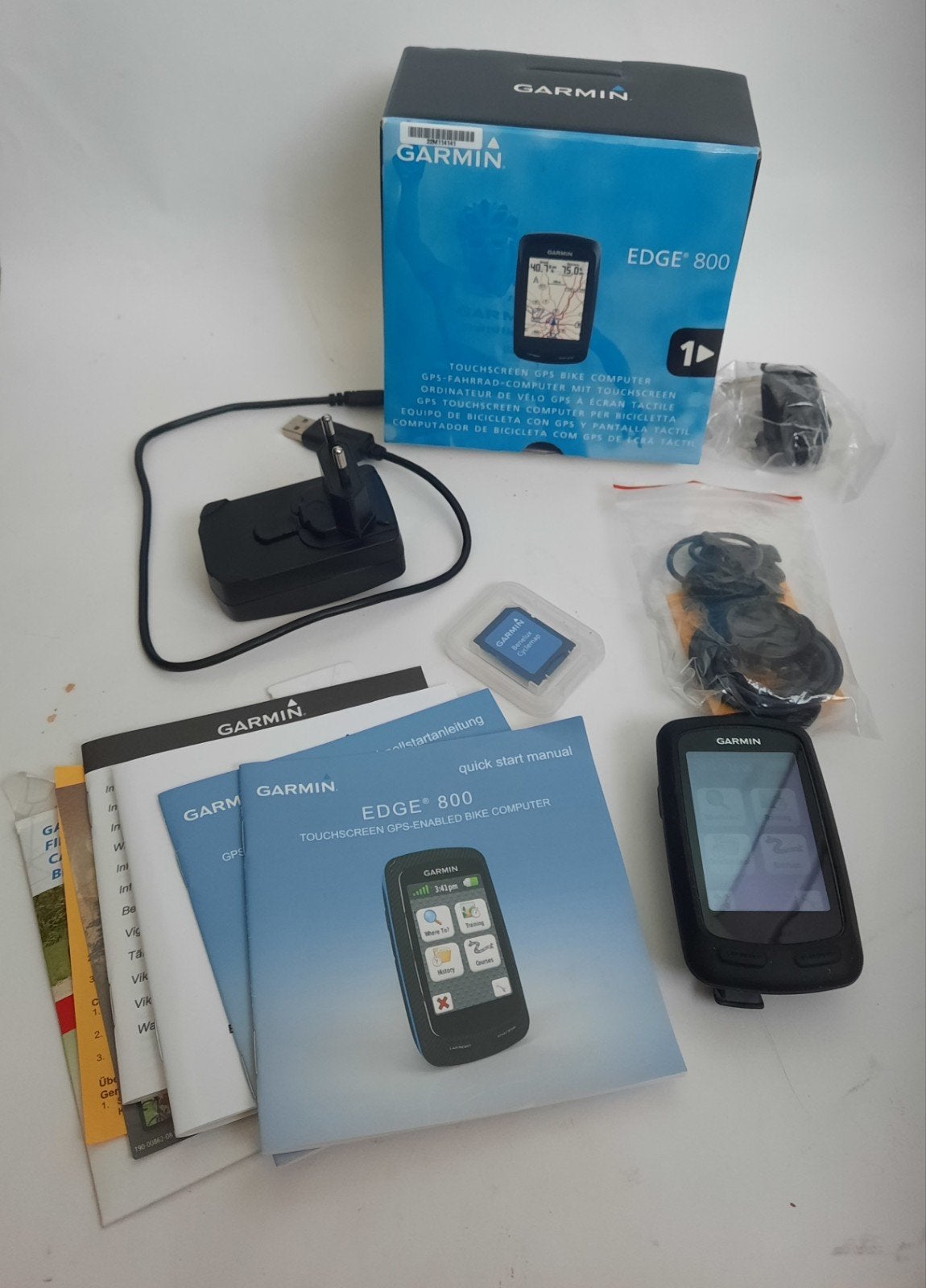 Garmin Edge 800 GPS Fietscomputer met Benelux Kaart, Fietsen en Brommers, Ophalen of Verzenden, GPS
