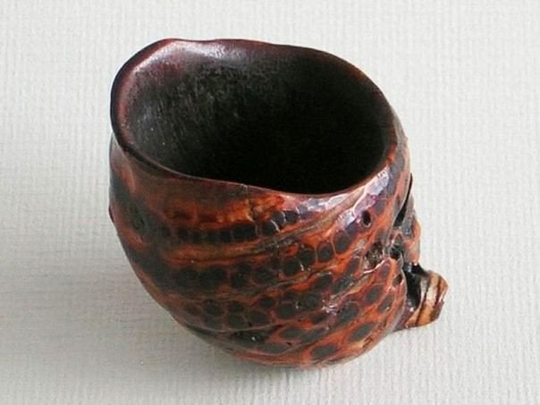Antieke Chinese bamboe penseelwasser - (3062), Verzenden
