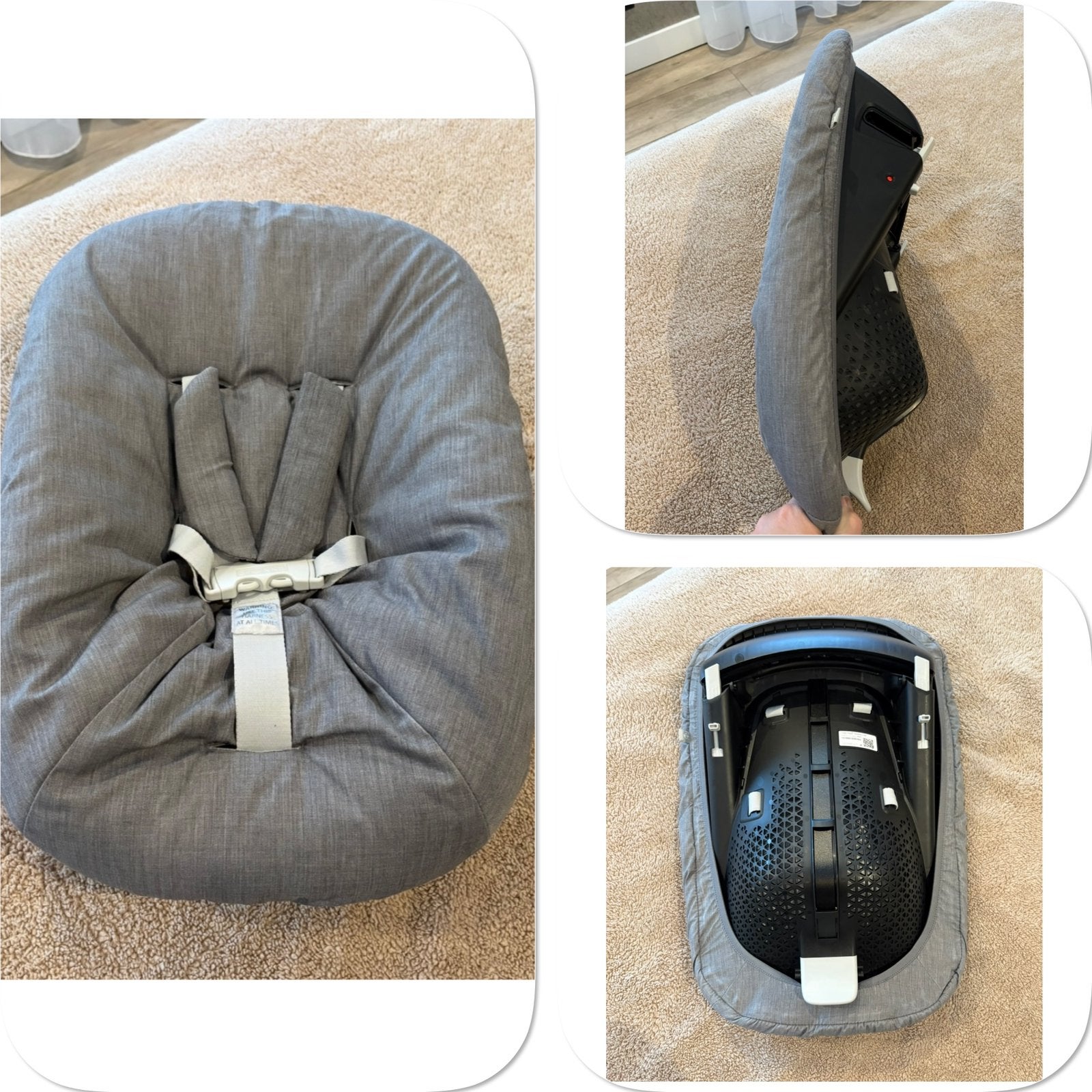 Zeer nette zwarte stokke Newborn set , 2 standen, Kinderen en Baby's, Kinderstoelen, Ophalen of Verzenden, Zo goed als nieuw, Meegroeistoel