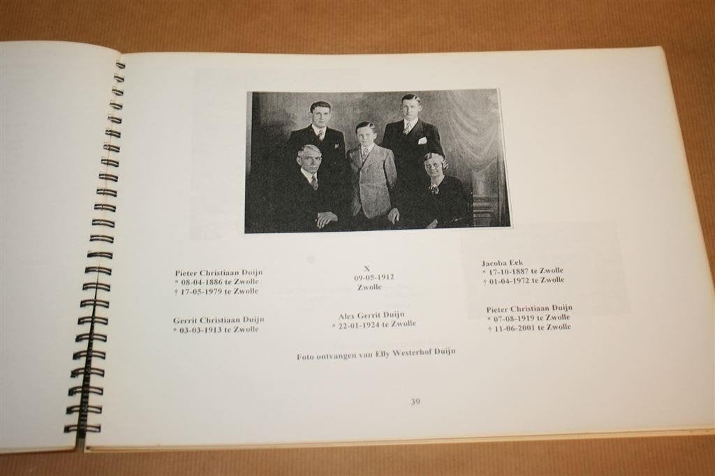De Duijn Stamboom 1700-2003 — Zeldzame Genealogie, Ophalen of Verzenden, Gelezen