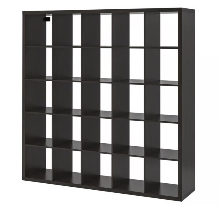 Ikea Kallax kast 5x5 met 25 Dröna bakken, Ophalen, 150 tot 200 cm, Zo goed als nieuw, Minder dan 100 cm