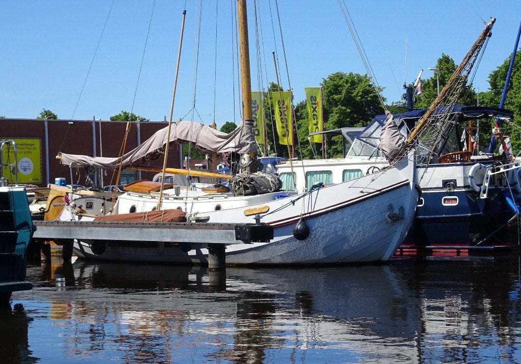 Stoere Langenberg Lemsteraak 10.50, zwaar gebouwd!, Ophalen, Gebruikt, Staal, Binnenboordmotor