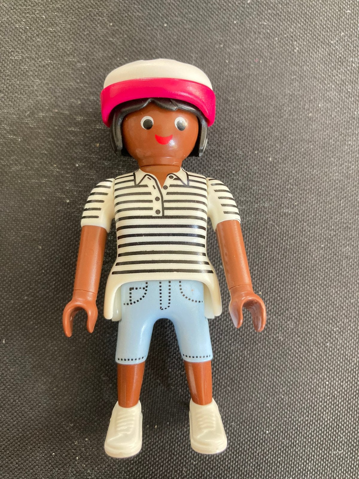 Playmbil vrouw met fietshelm., Ophalen of Verzenden, Zo goed als nieuw