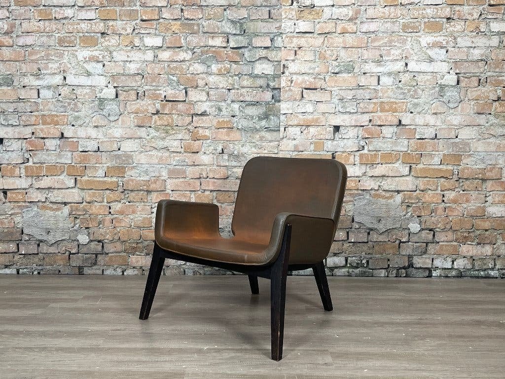 Poltrona Frau Jockey – Cognac | Poltrona Frau Style Center, Ophalen, Gebruikt, Design, 75 tot 100 cm