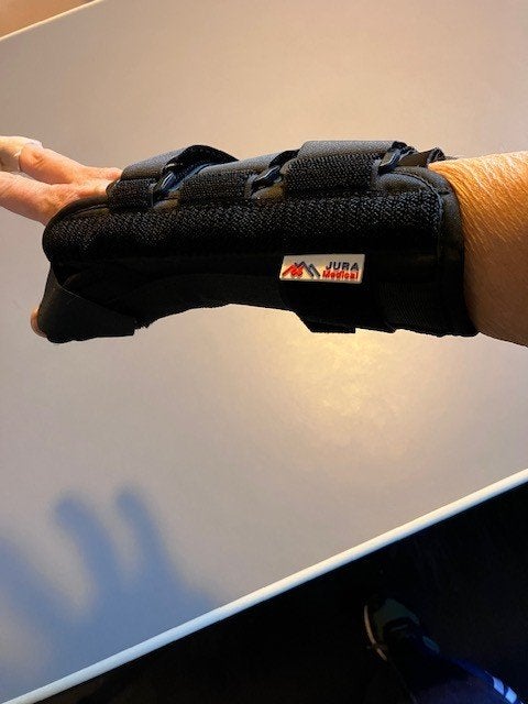 hand pols brace zwart Rechts, Ophalen of Verzenden, Nieuw