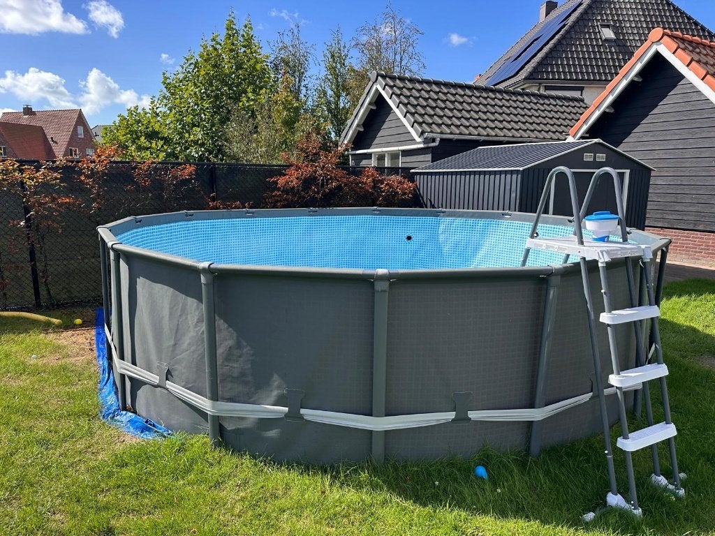 Intex Opzetzwembad Ultra XTR Frame & accessoires, Gebruikt, Rond, 300 cm of meer, Ophalen