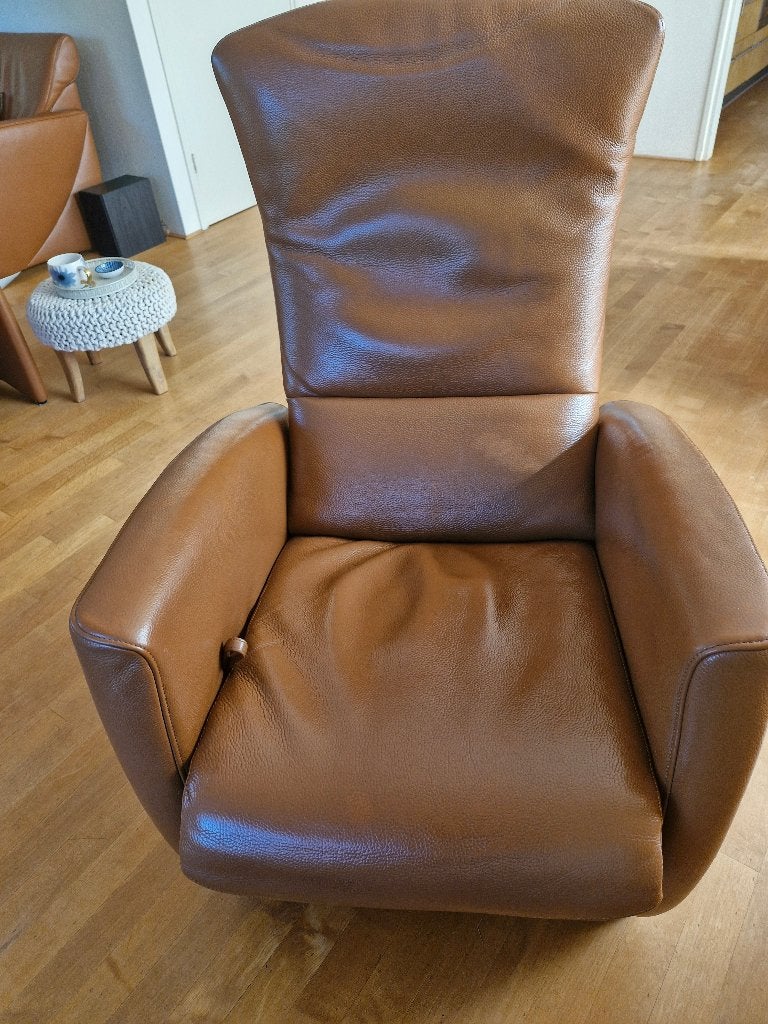 stoelen relaxfauteuil, Huis en Inrichting, Ophalen, Gebruikt, 75 tot 100 cm, Leer