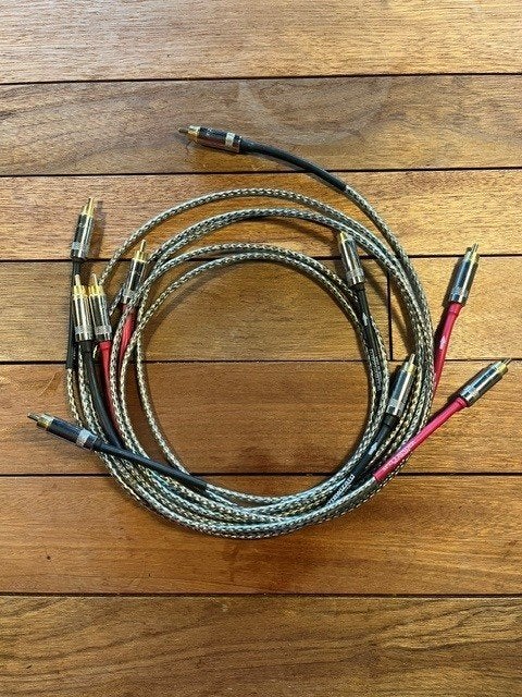 Nordost WireWizard / Spellbinder Pro Series RCA audiokabels, Ophalen of Verzenden, Gebruikt, Minder dan 2 meter, Interlink-kabel