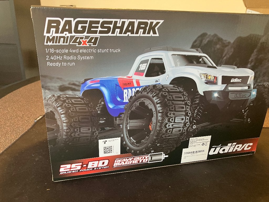 RAGESHARK UD1611 1/16 4WD Brushed RTR RC Monster Truck, Elektro, Auto offroad, Nieuw, Ophalen of Verzenden