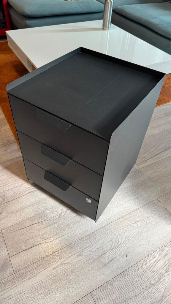 IKEA Trotten Metaal Ladeblok op wielen, Ophalen, Minder dan 50 cm, Zo goed als nieuw, 3 of 4 laden