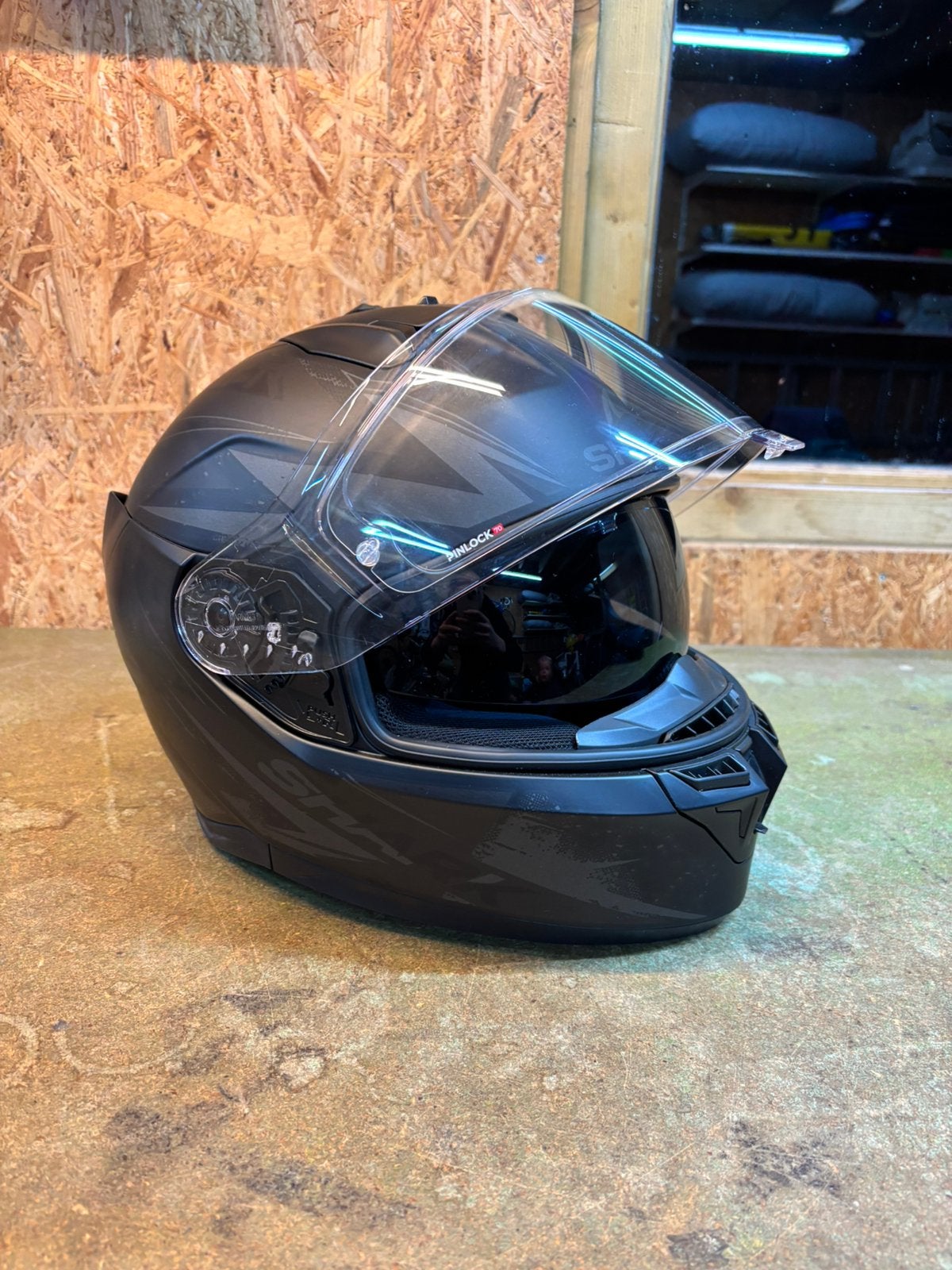 Shark d-skwall 3 blast r - maat M, Motoren, M, Shark, Ophalen of Verzenden, Integraalhelm