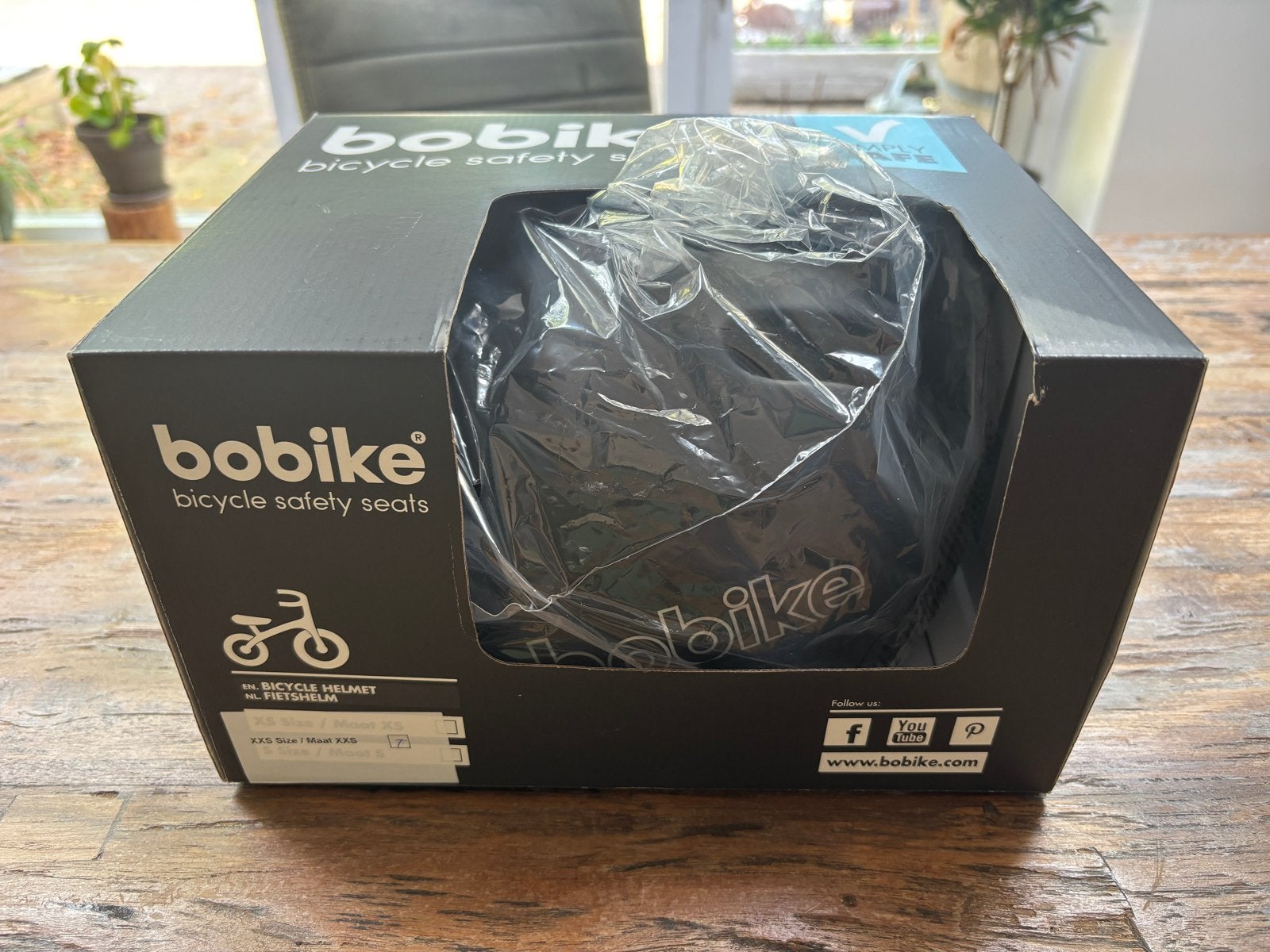 Bobike GO fietshelm - Zwart - Maat XXS, Ophalen of Verzenden, Zo goed als nieuw, XXS, Jongen of Meisje