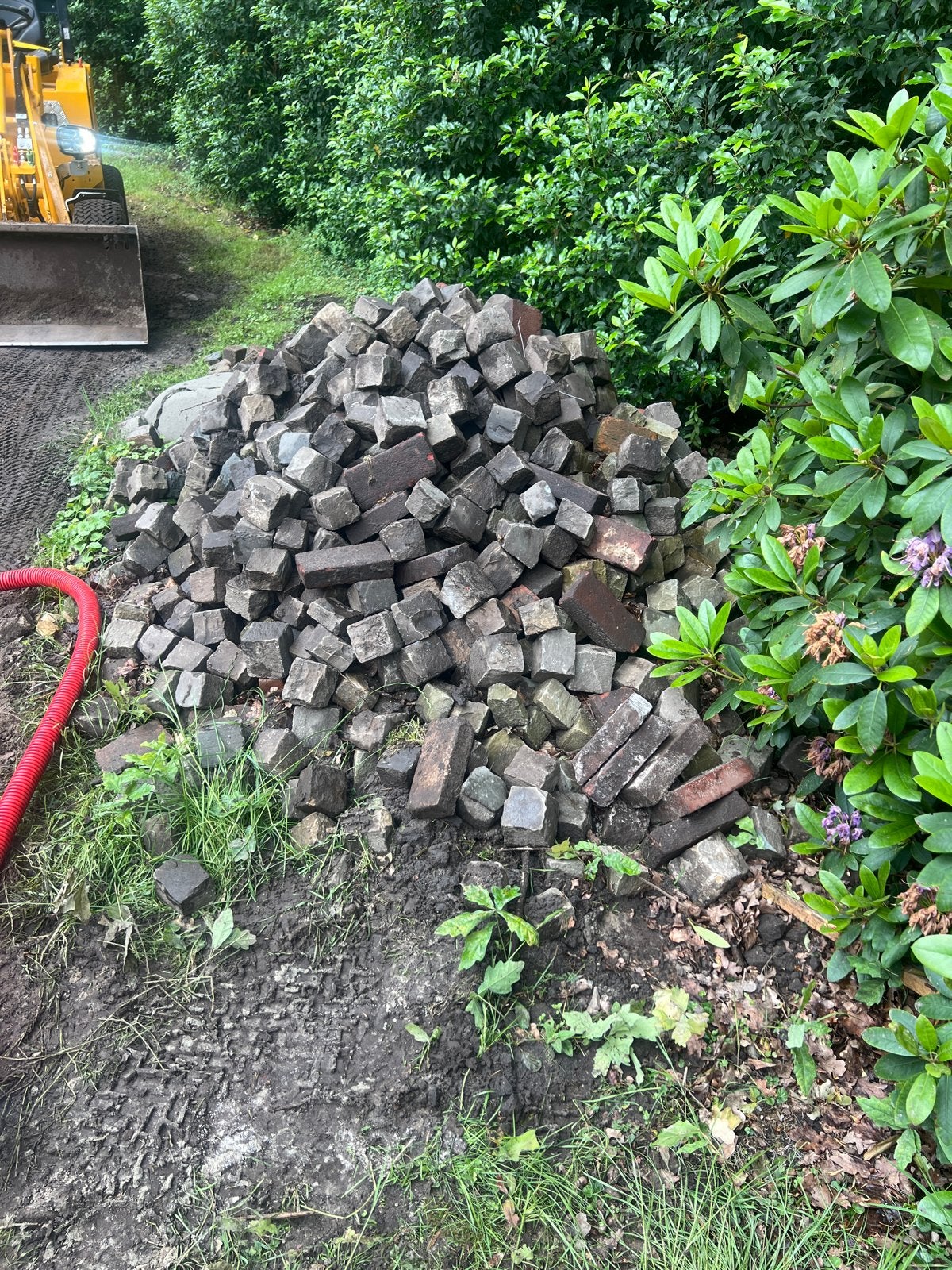 40m² Gebruikte Kinderkopjes - Authentieke Bestrating, Ophalen, Gebruikt, Klinkers, Natuursteen