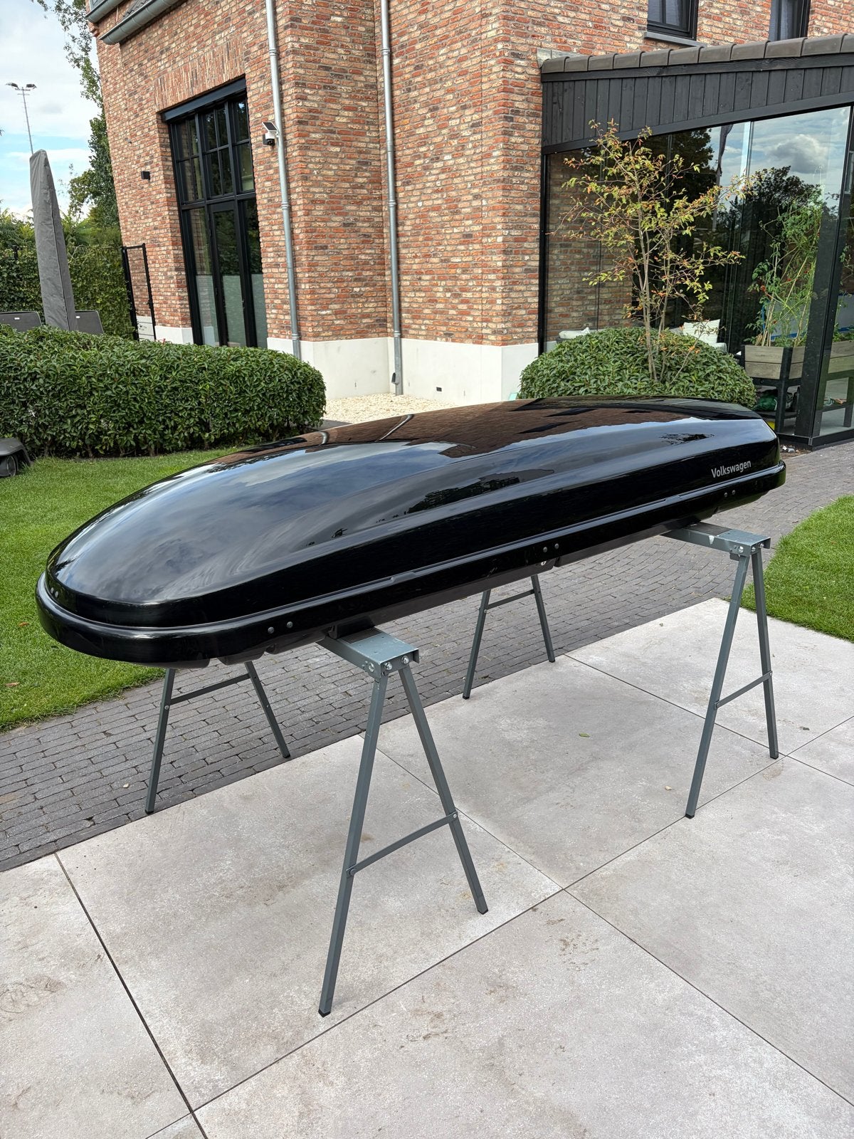 Volkswagen Thule dakkoffer 460 liter - Glanzend zwart, Auto diversen, Dakkoffers, Ophalen, Zo goed als nieuw