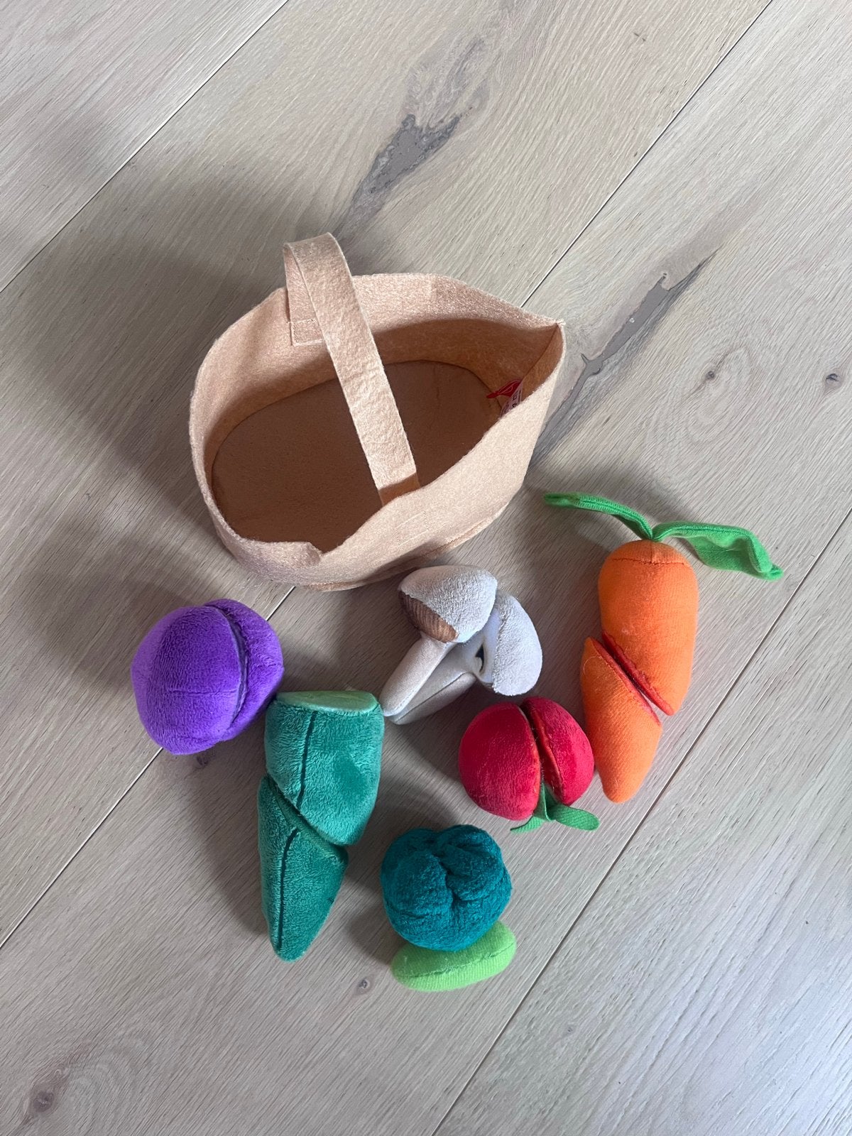 Playtive stoffen groenten in mandje, Ophalen, Gebruikt, Jongen of Meisje