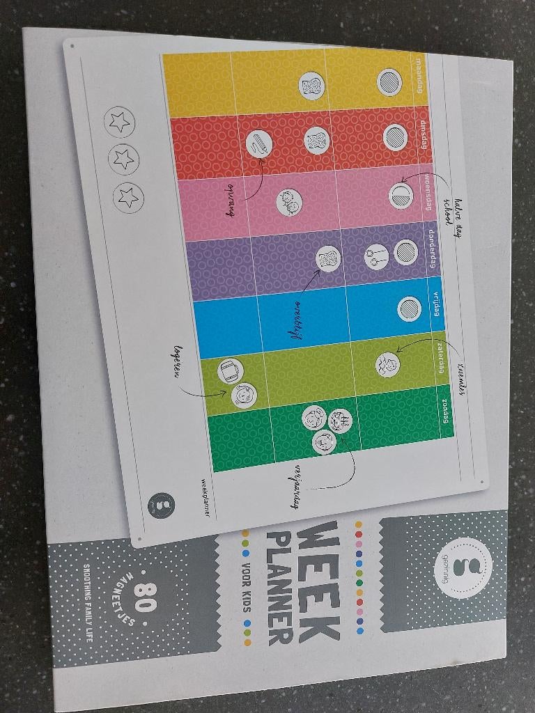 Gezinnig weekplanner, Ophalen of Verzenden, Gebruikt