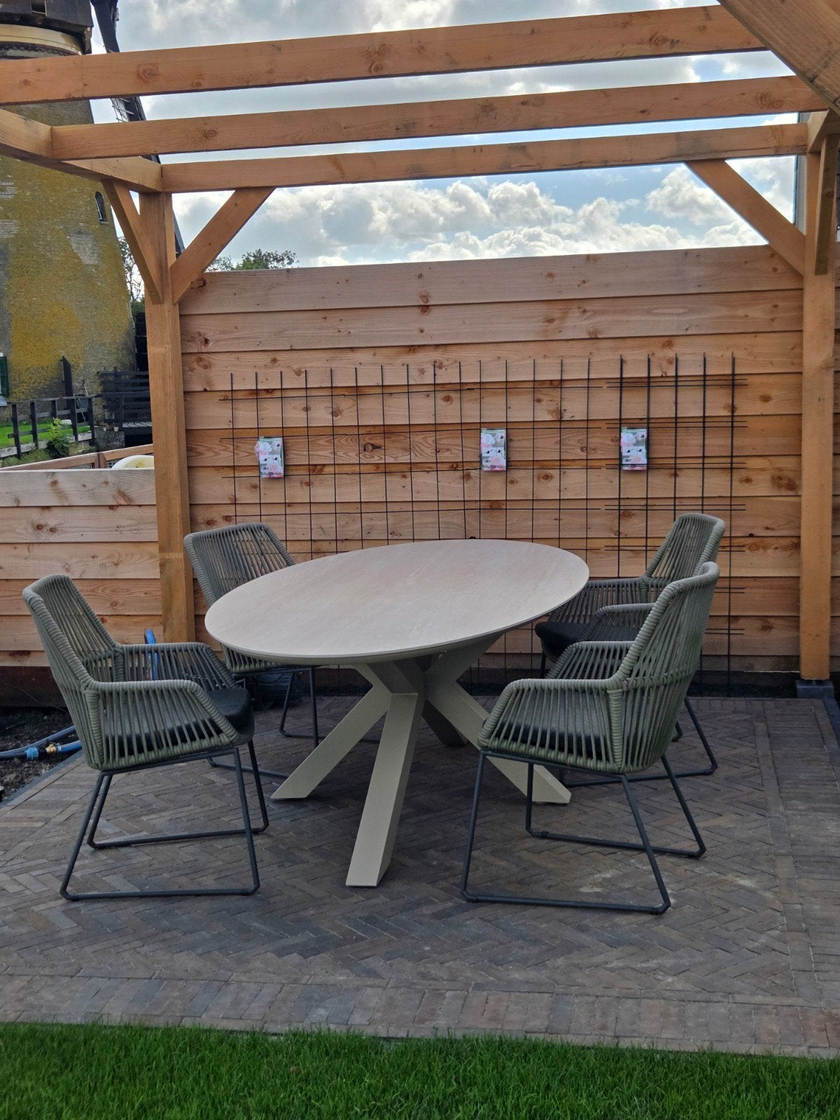 4 Seasons Outdoor tuinstoelen (set van 4), Ophalen, Zo goed als nieuw, Overige materialen