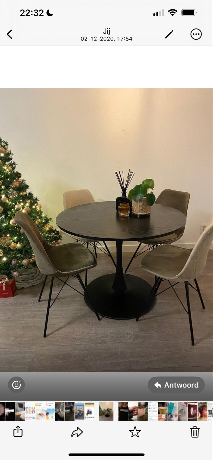 4 Eetkamerstoelen in Champagne en Taupe, Huis en Inrichting, Ophalen, Gebruikt, Overige kleuren, Vier