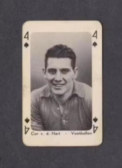 Speelkaart Voetbal Cor v.d. Hart Ajax Lille Fortuna., Ophalen of Verzenden, Zo goed als nieuw