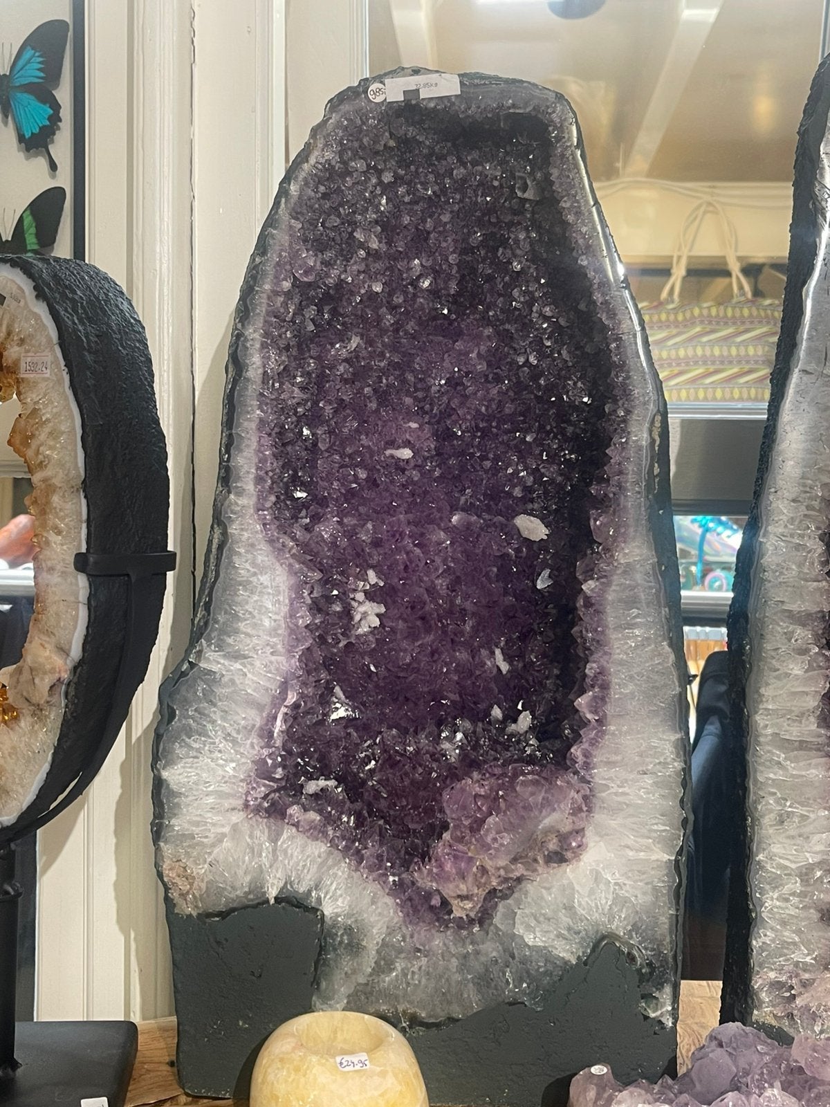 Amethist geode 32kg, Ophalen of Verzenden