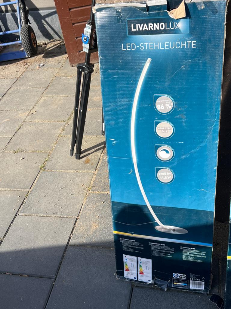 Nieuwe Livarnolux LED lampen, zilver en dimbaar, Ophalen, Nieuw, Metaal, Minder dan 100 cm