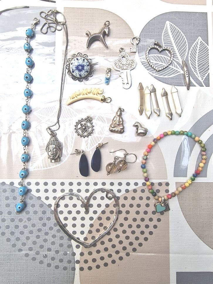 Diverse Zilveren en Edelsteen Sieraden Collectie, Sieraden, Tassen en Uiterlijk, Antieke sieraden, Ophalen of Verzenden, Zilver