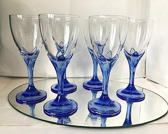 Bormioli Rocco Kristal Wijn glazen Saphire Blue ✨😍💑💎👌, Ophalen of Verzenden