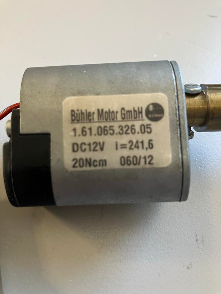 Bühler 12V DC motor met vertraging 9:1 en bedieningskast, Ophalen of Verzenden, Gebruikt
